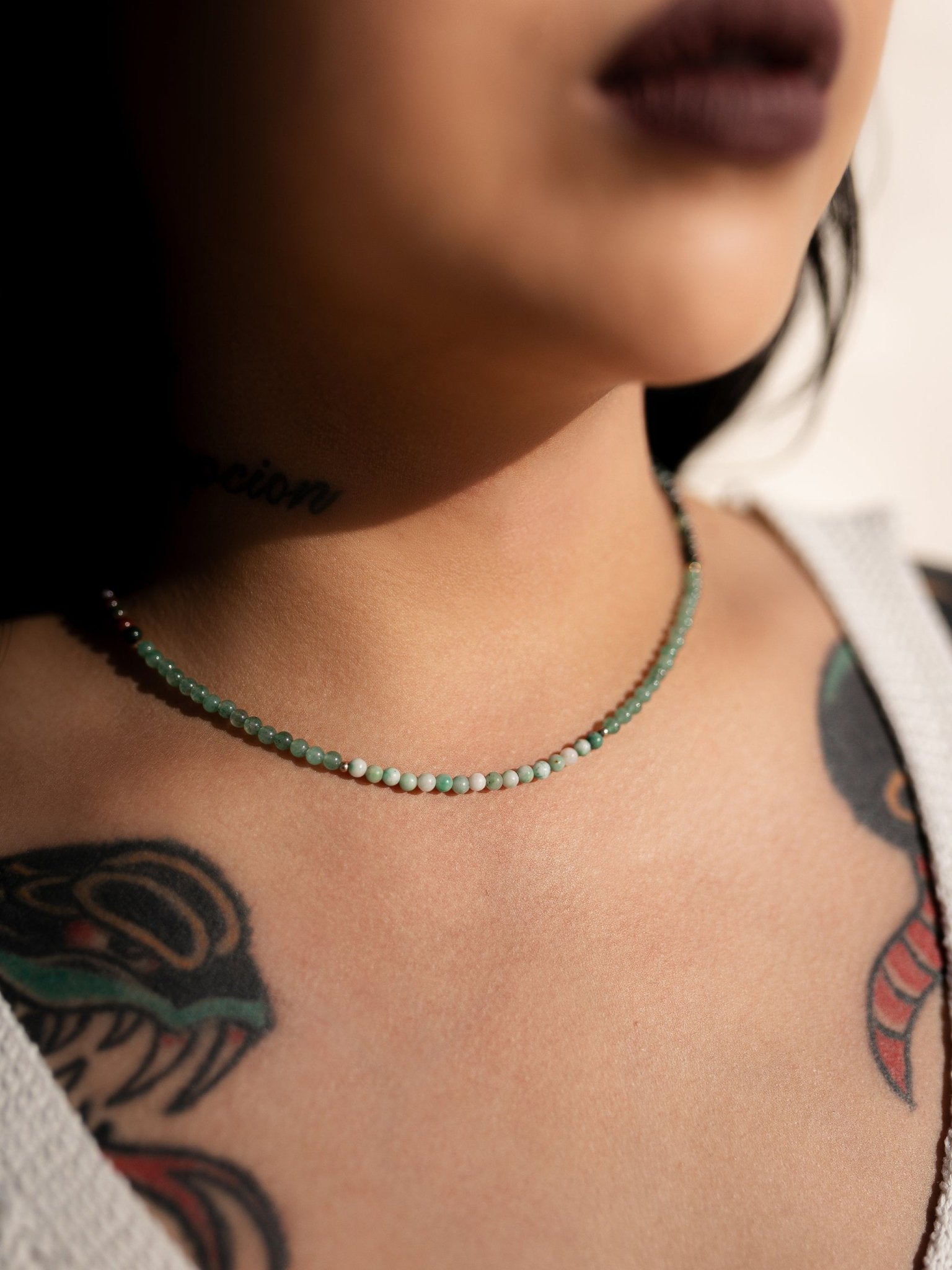 Déesse Verte Gemstone Necklace - Noir Fine Jewelry